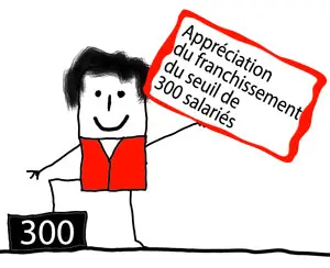 Appréciation du franchissement du seuil de 300 salariés en matière d'information-consultation et de fonctionnement du Comité d'Entreprise :